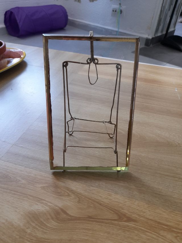 Marco alambre vintage.Art noveau 1890