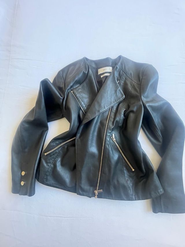 Cazadora cuero mujer