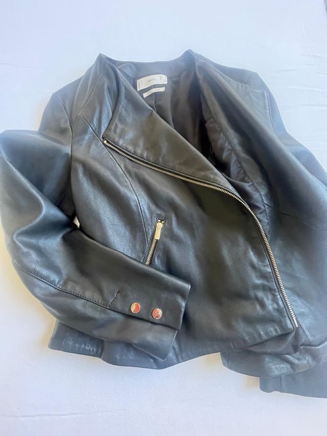 Cazadora cuero mujer