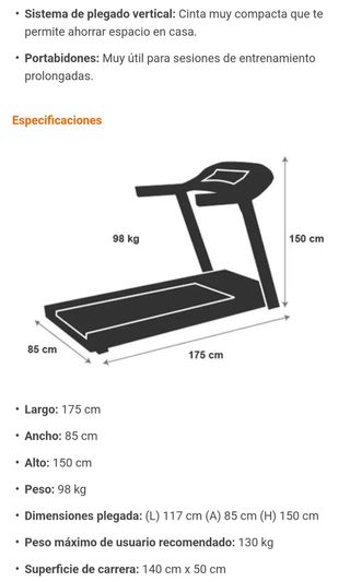 Cinta de correr 