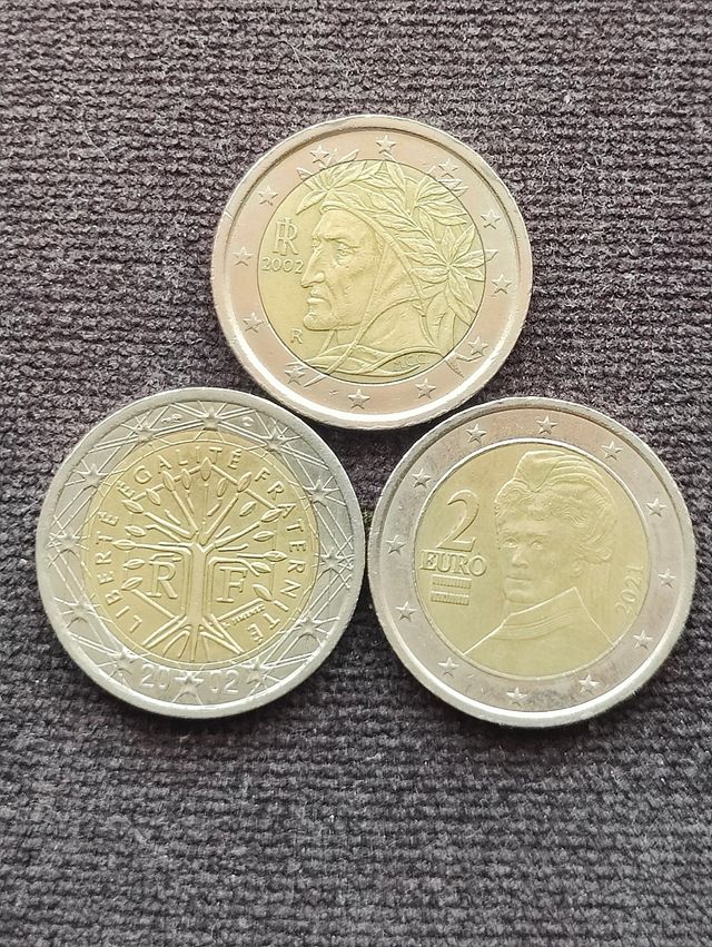 Monedas 2 euros raras
