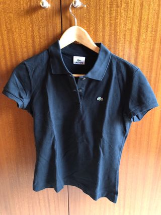 Polo negro Lacoste