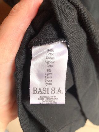 Polo negro Lacoste