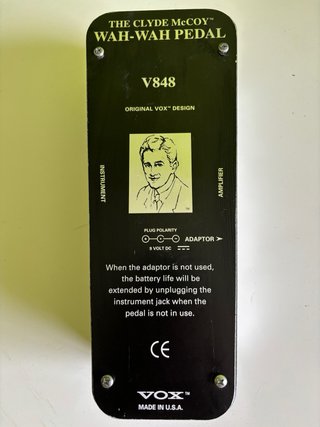 Pedal Wah VOX V848 Clyde McCoy