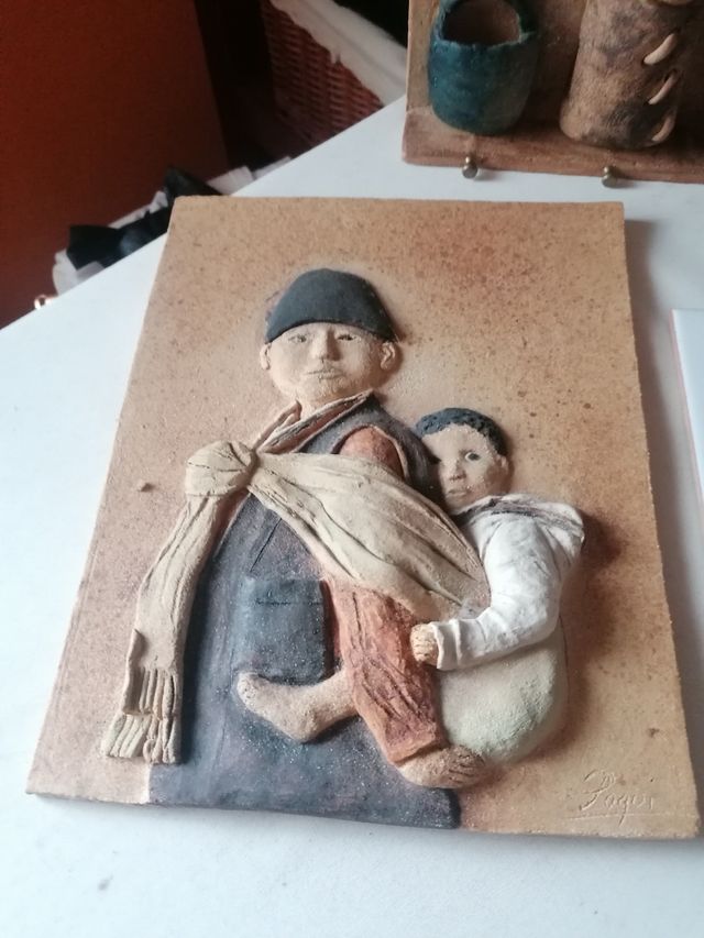 Lote de quadrados de barro