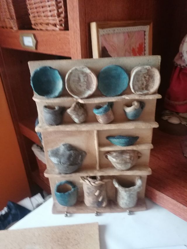 Lote de quadrados de barro