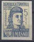 SELLO REPUBLICA ESPAÑOLA, EL MASNOU