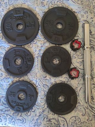 Pack deportivo chaleco y mancuerna