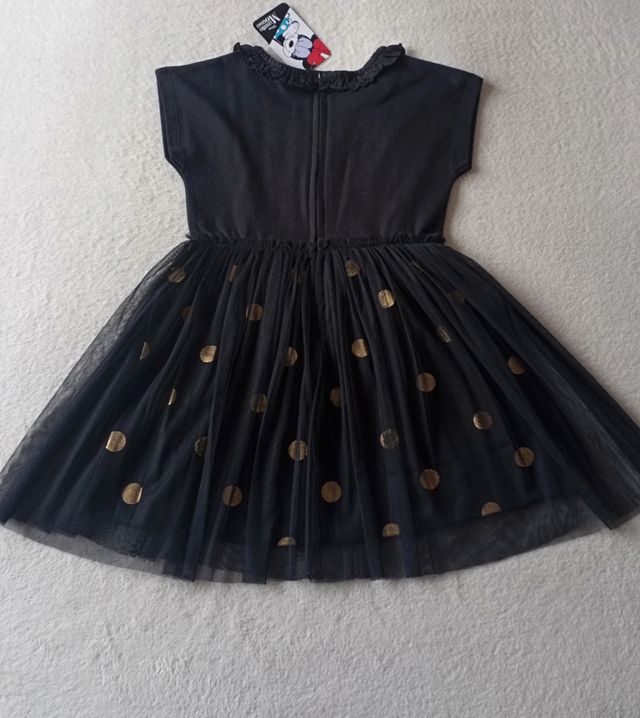 Vestido de verano negro con tul de Minnie (Disney)