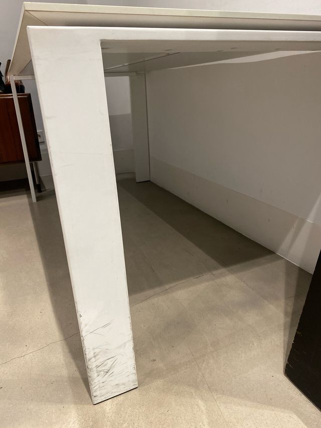 Elegante Mesa oficina rectagular blanca