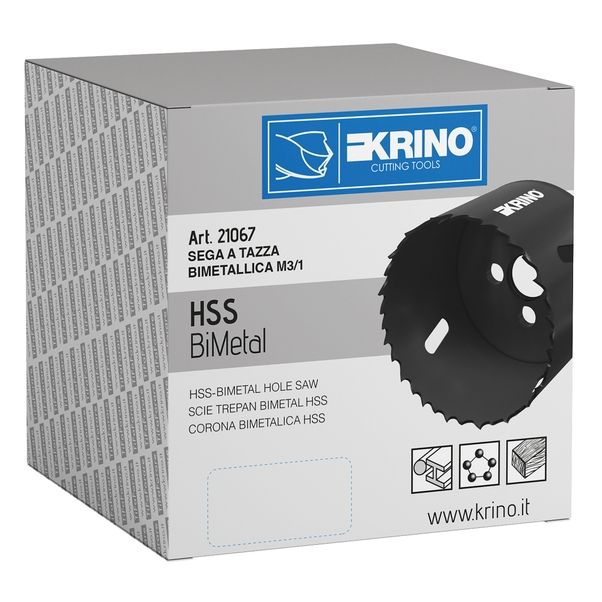 CORTA AGUJEROS KRINO Ø 35 MM HSS BIMETAL PARA PLÁS