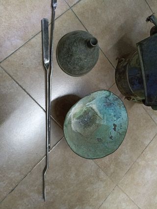 Sulfatadora antigua bronce o metal