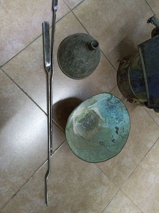 Sulfatadora antigua bronce o metal