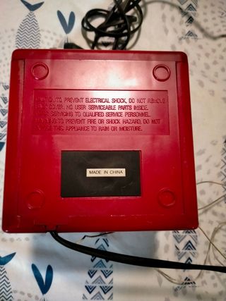 radio sveglia digitale rosso