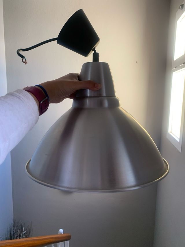 Lampara techo metalica