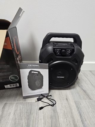 Potente Altavoz Bluetooth 45W portatil, Led.