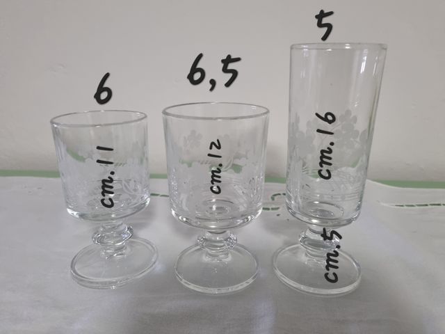 Servizio bicchieri pz.18