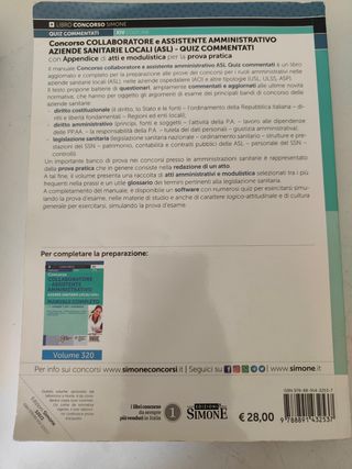 Libro concorso ASL + quiz ed Simone