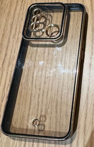 Funda Oppo A53S negro y dorado