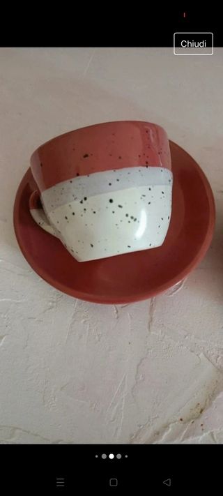 2 tazzine da caffè con piattino,Tognana