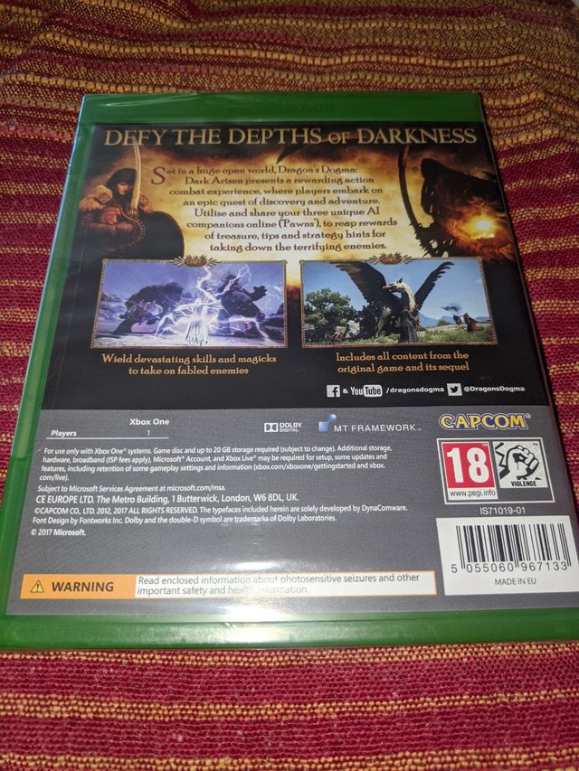 Dragon's Dogma Dark Arisen Xbox One Nuevo