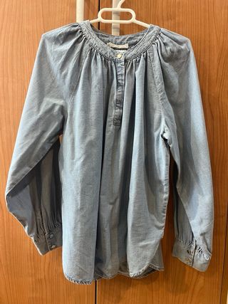 Camisa vaquera en tela fina