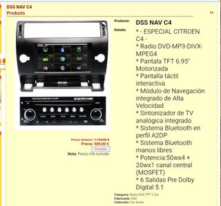 Pantalla Android Citroen C4