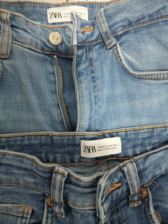 Lote vaqueros Mango-Zara-Pull