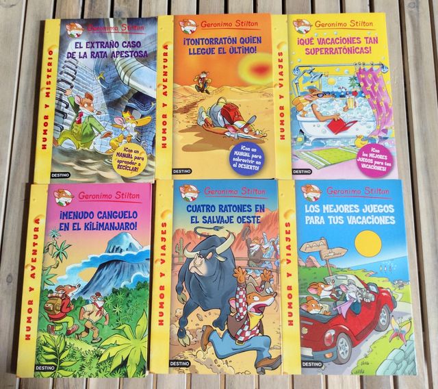 Libros Gerónimo Stilton a 2€ cada uno