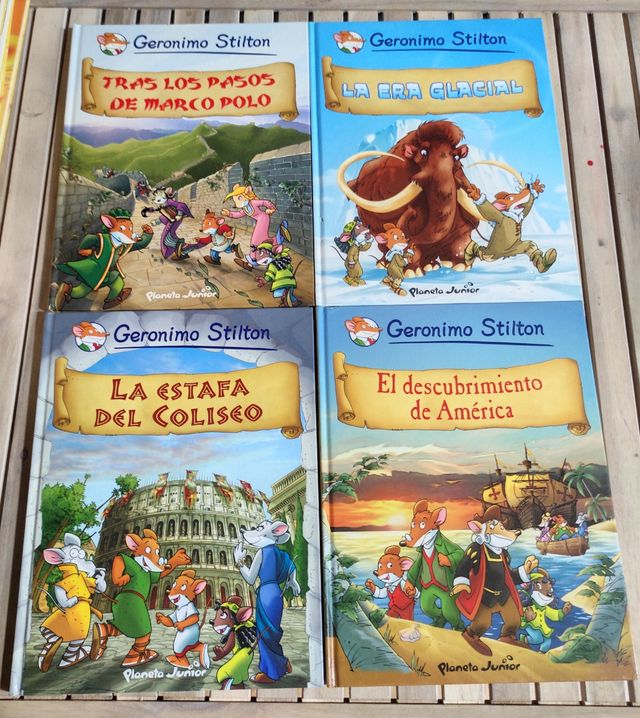 Libros Gerónimo Stilton a 4€ cada uno