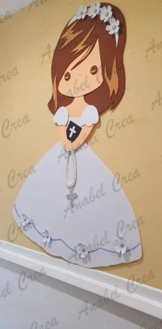 Muñeca grande de comunión para eventos