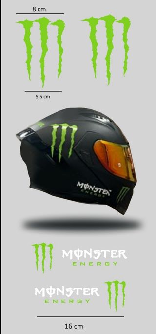 Adhesivos Monster Energy casco