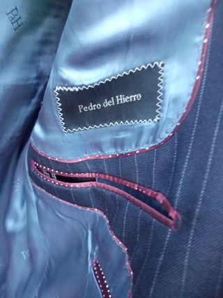 Traje completo pedro del.hierrl talla 48