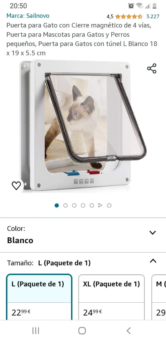 Puerta para mascotas