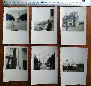 Lote fotografías viaje por Europa de esperantista