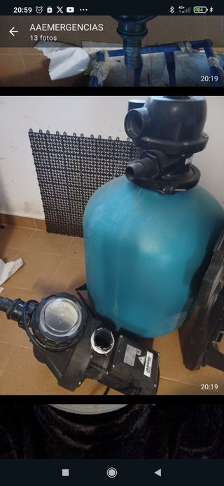 Depuradora y motor para piscina En perfecto estado