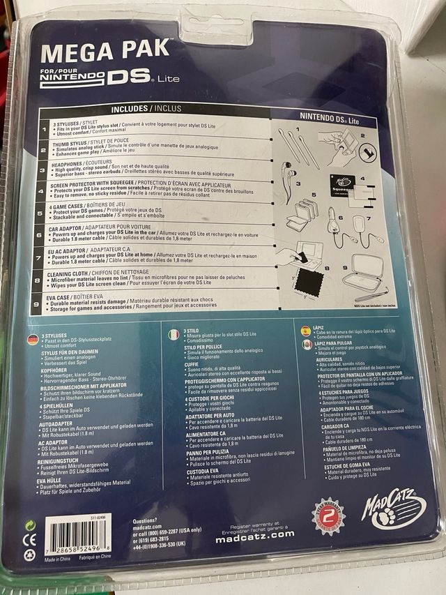 Accesorios Nintendo DS lite