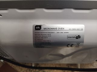 Microondas Digital OK. con Grill