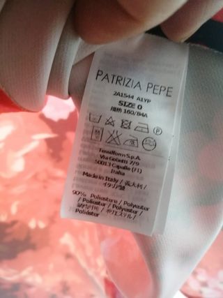 vestito estivo corallo floreale Patrizia Pepe Tg40