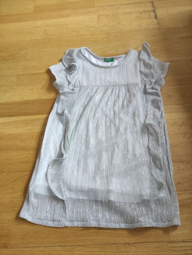 Top metalizado niña Benetton talla 12,  152cm