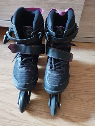 Patines oxelo active fit 3, protecciones y bolsa