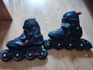 Patines oxelo active fit 3, protecciones y bolsa