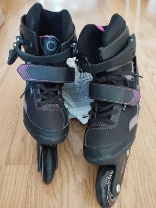 Patines oxelo active fit 3, protecciones y bolsa