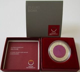 Moneda 25 euros Austria 2012