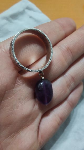 Tous anillo plata amatista