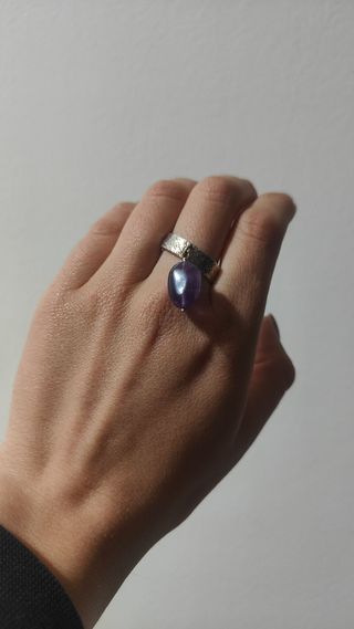 Tous anillo plata amatista