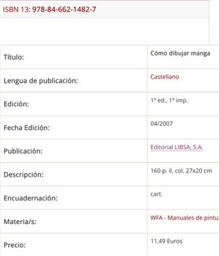 Libro "Como dibujar Manga"