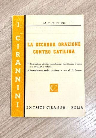 Libro - La seconda orazione contro Catilina