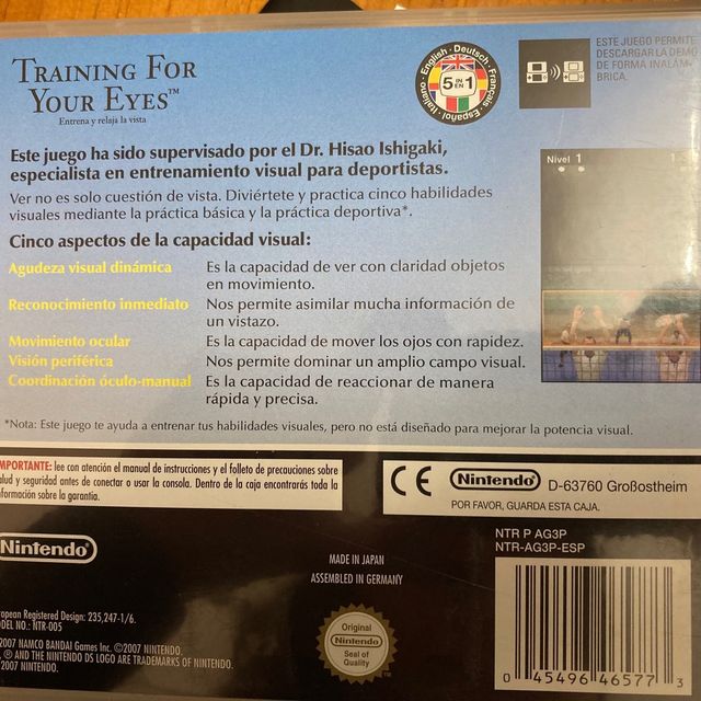 Juego Nintendo Training your Eyes