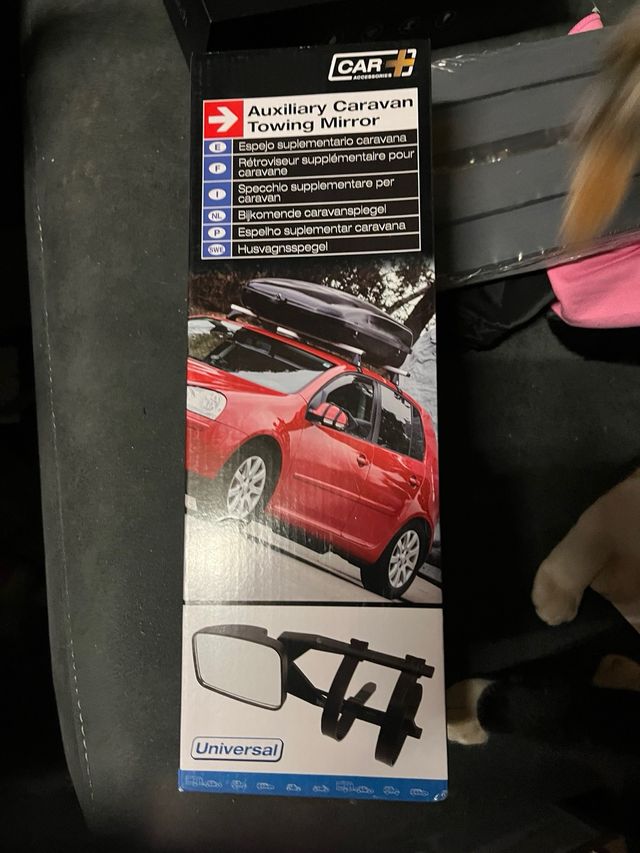 Espejo retrovisor suplementario caravana